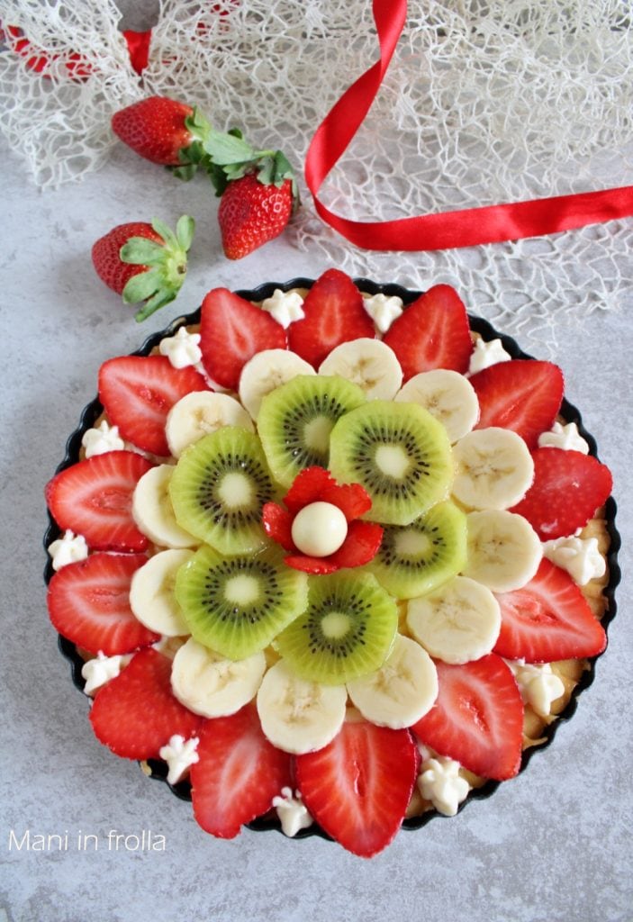 Taart met Room en Vers Fruit