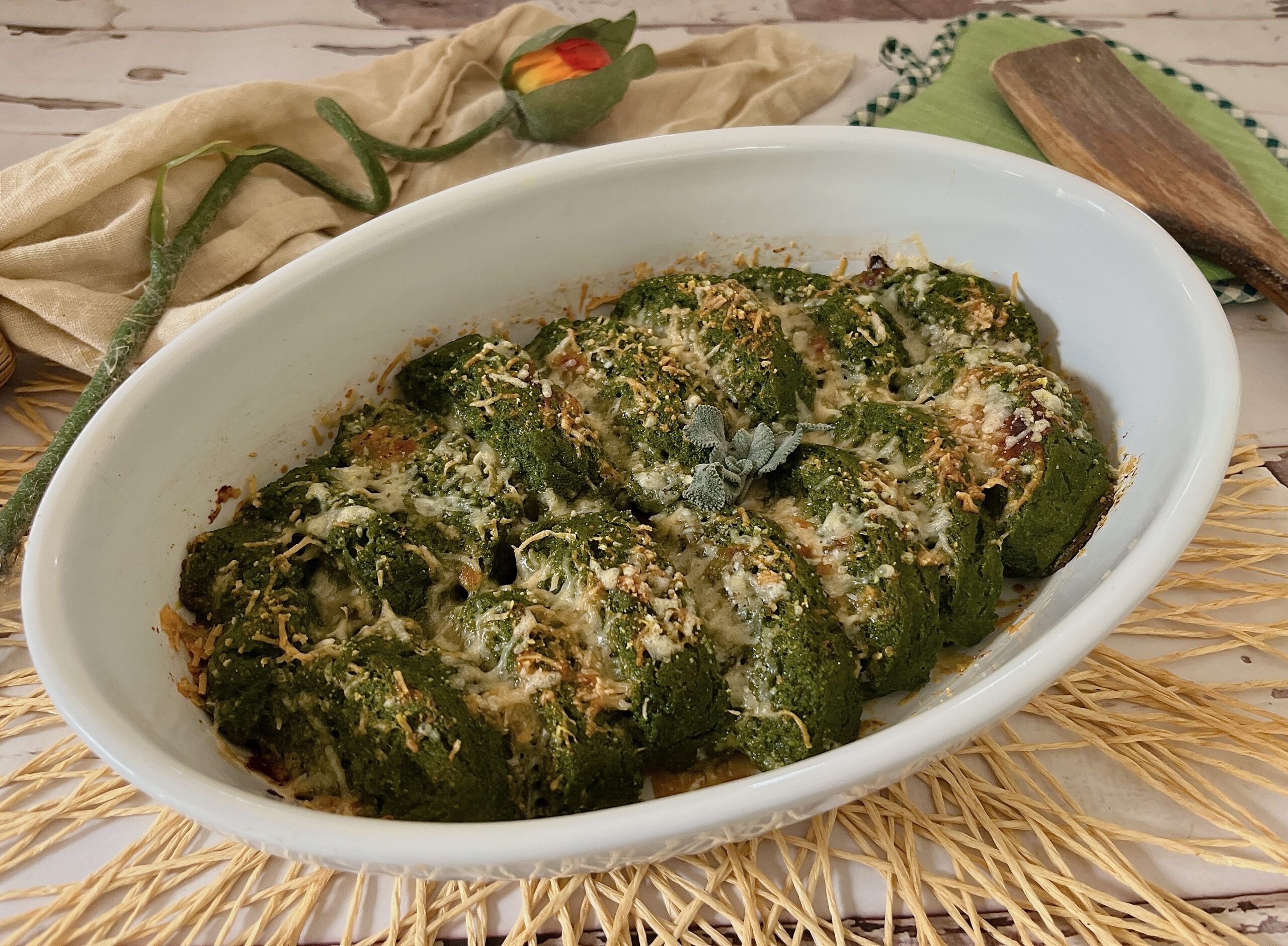 Groene Romeinse gnocchi