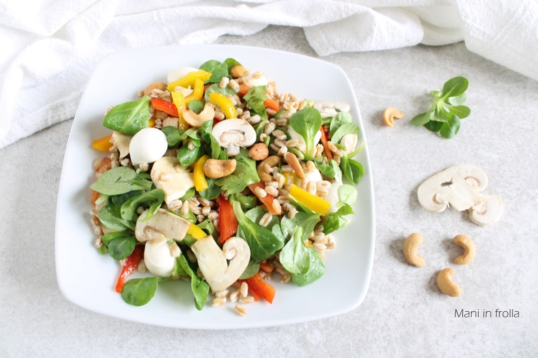 Farrosalade met Groenten en Cashewnoten