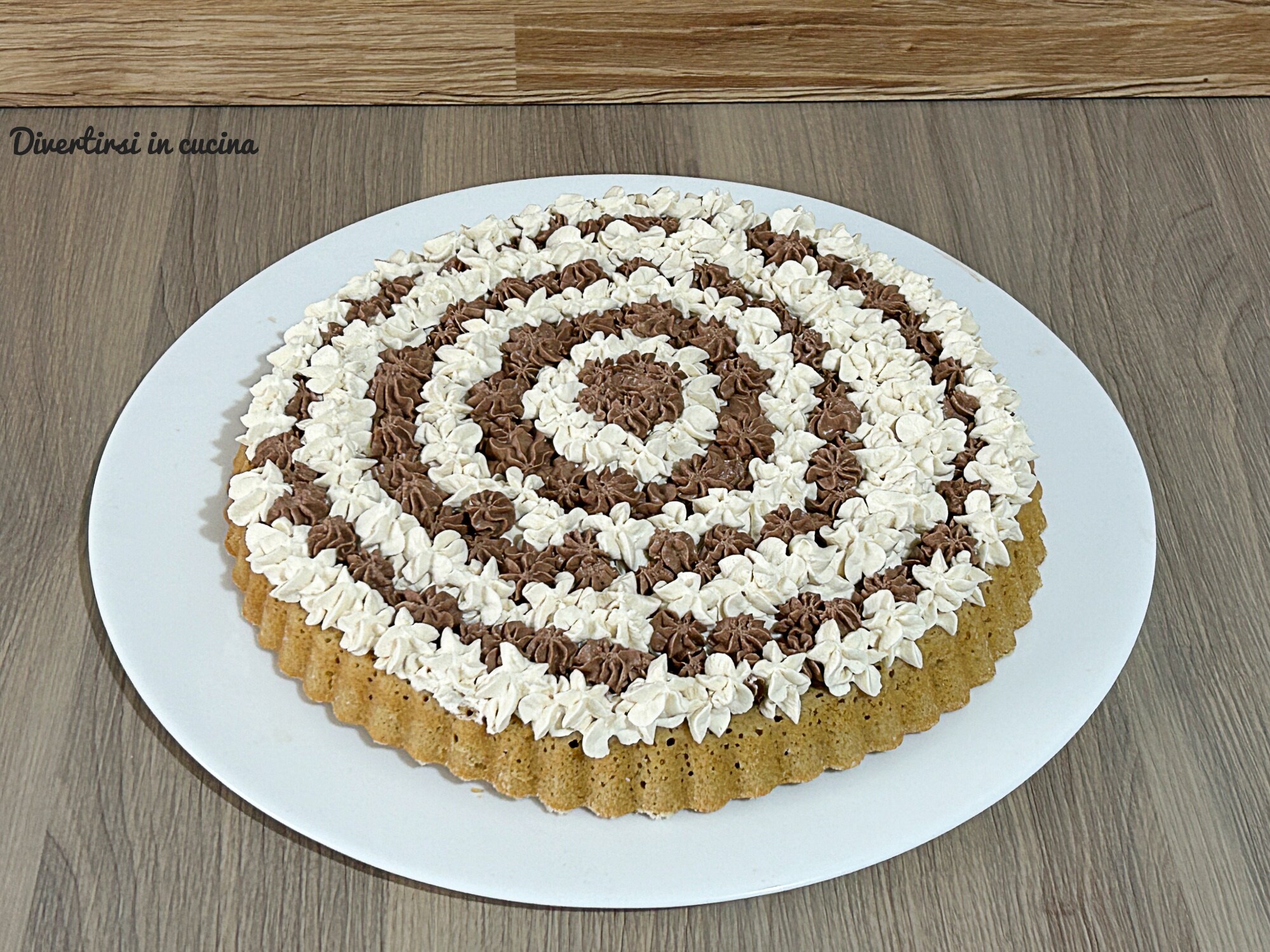 Zachte taart met koffie en mascarpone