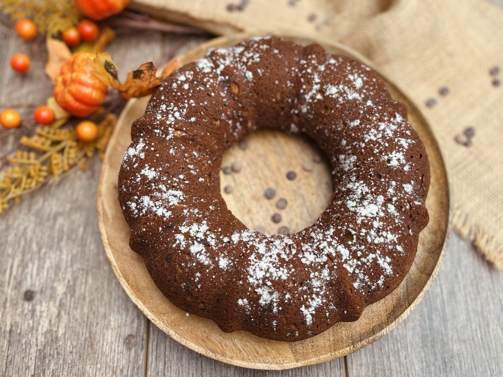 zachte tulband met pompoen en chocolade