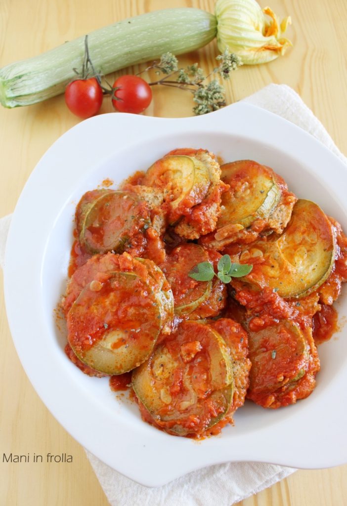 Gevulde vegetarische courgettes