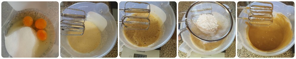 Koffiering met glazuur en chocoladedruppels