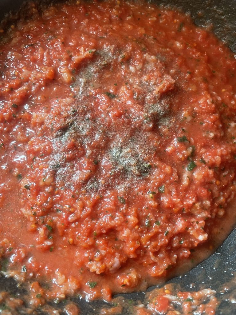 toevoeging van peper