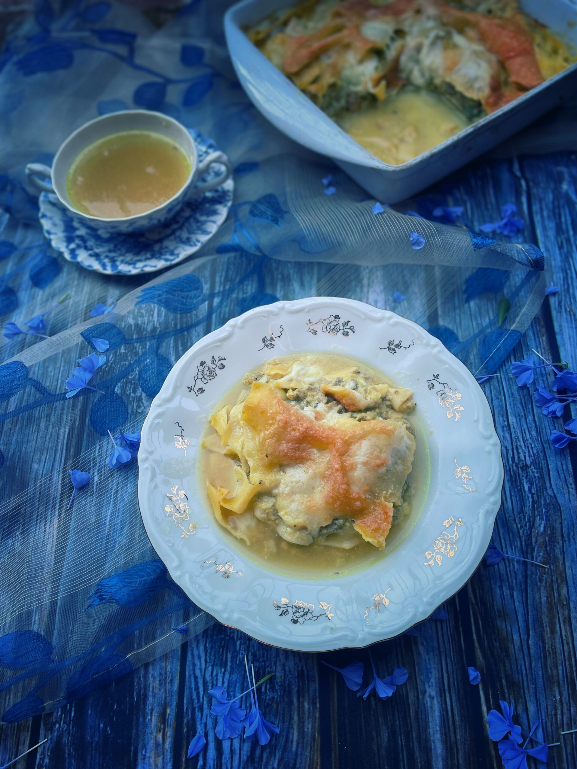 Lasagne in bouillon op Molise wijze