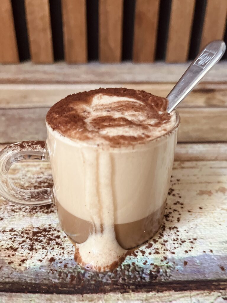 Geshakede cappuccino