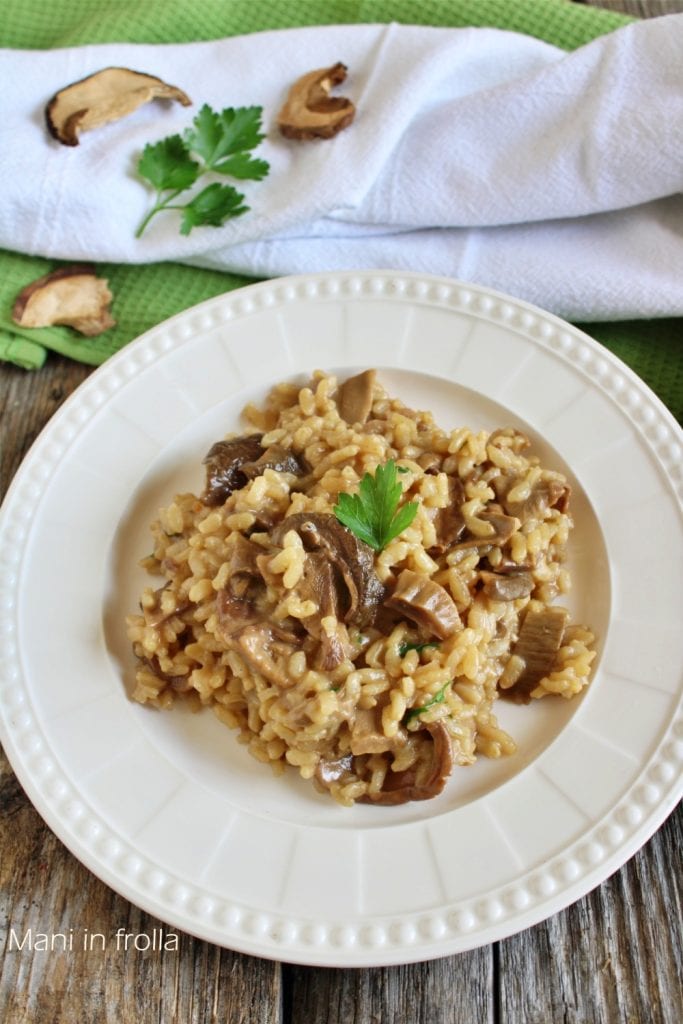 Risotto met gedroogde Eekhoorntjesbrood