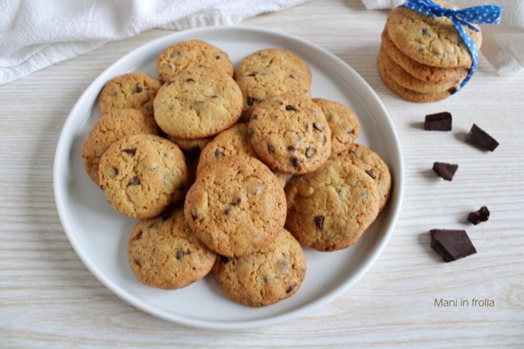 Chocoladekoekjes met stukjes chocolade