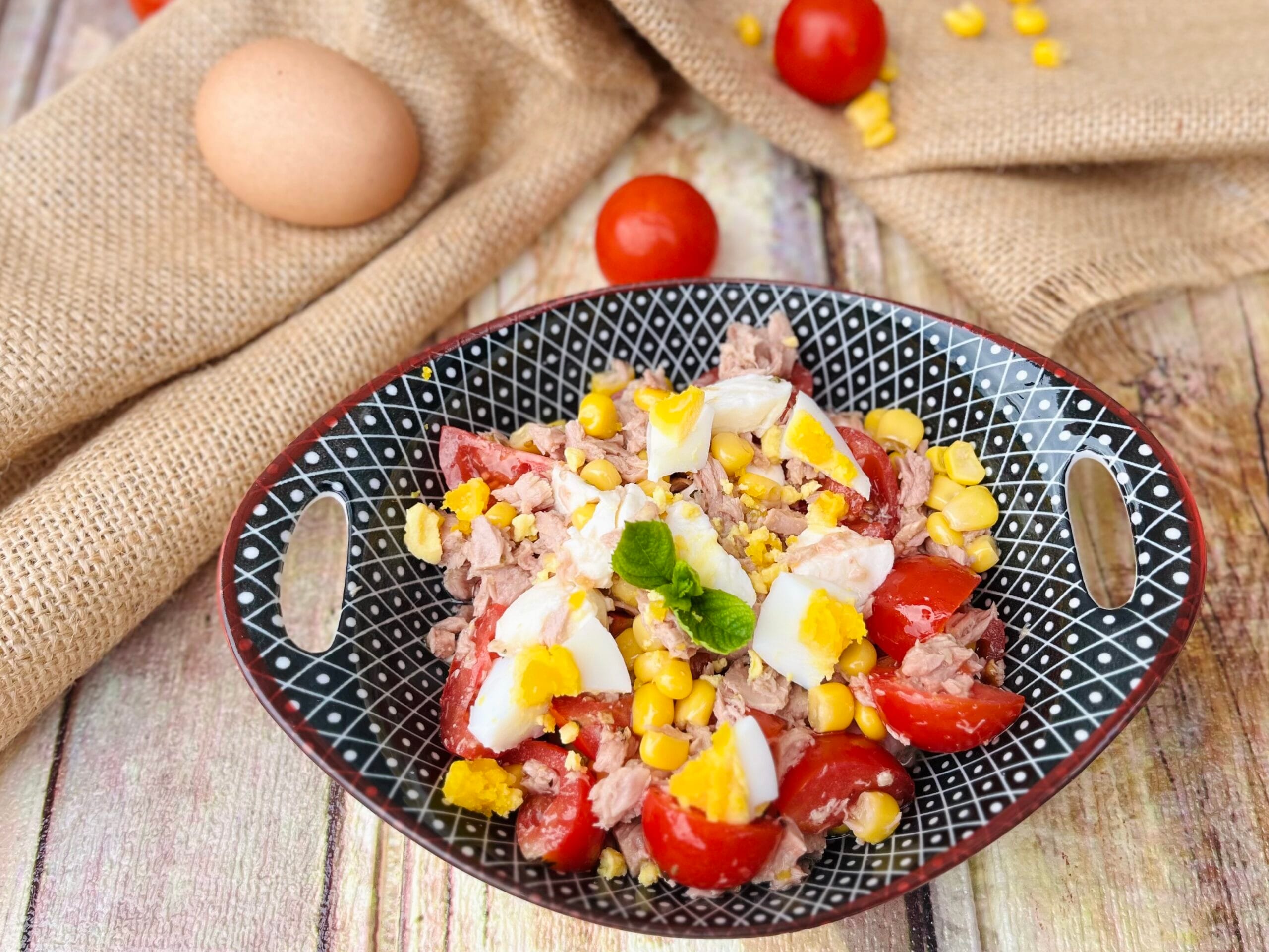 Zomerse tomatensalade