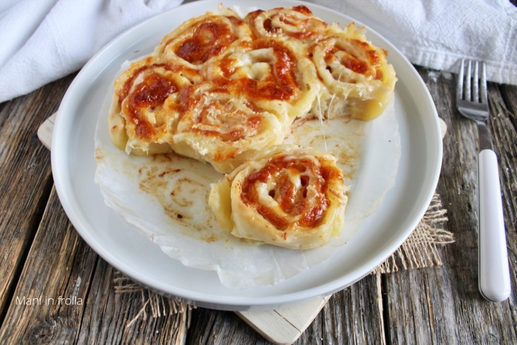 Pizza Rolletjes met Ham en Kaas