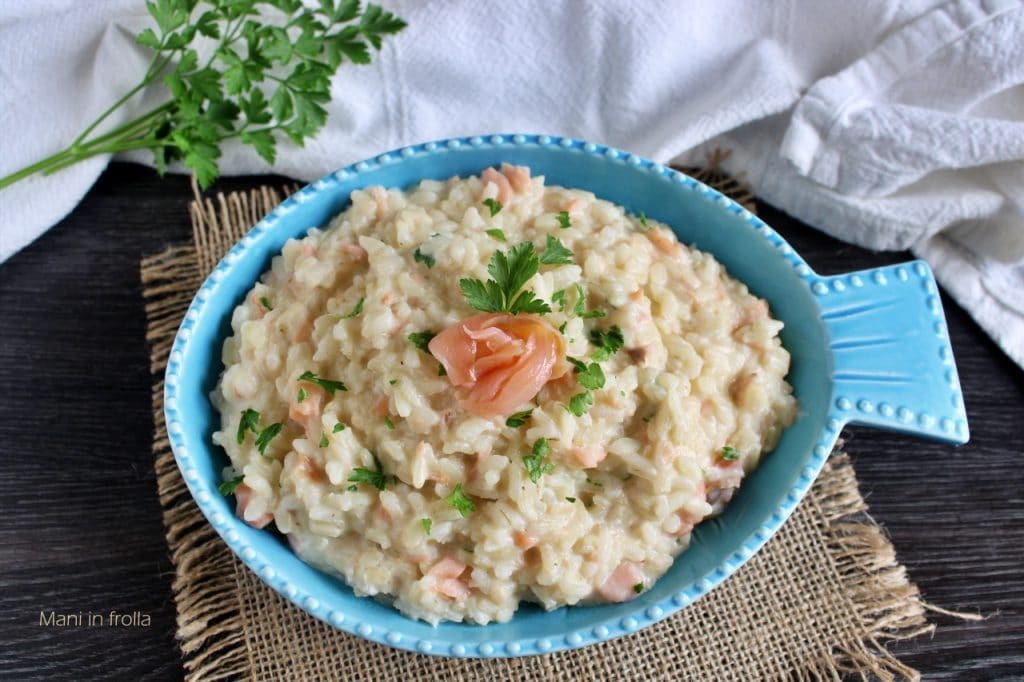 Romige Risotto Zalm en Kaas