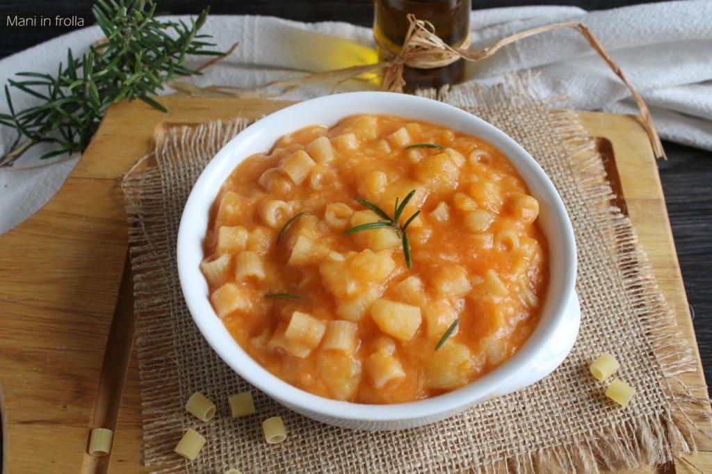 Pasta aardappelen en provola