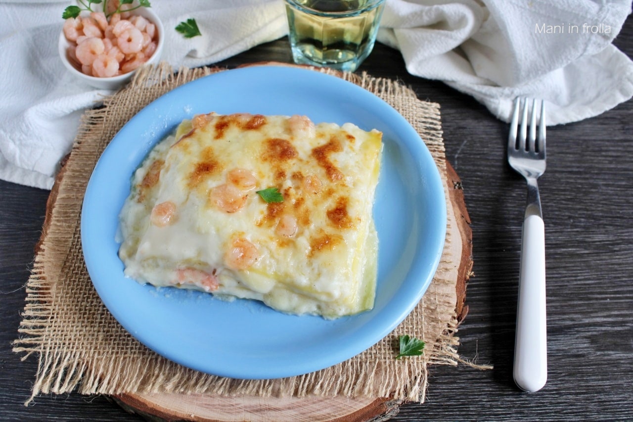 Lasagne met Zalm en Garnalen