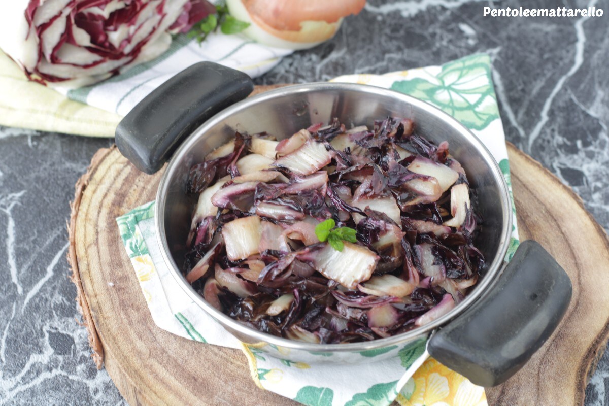 Radicchio in de pan