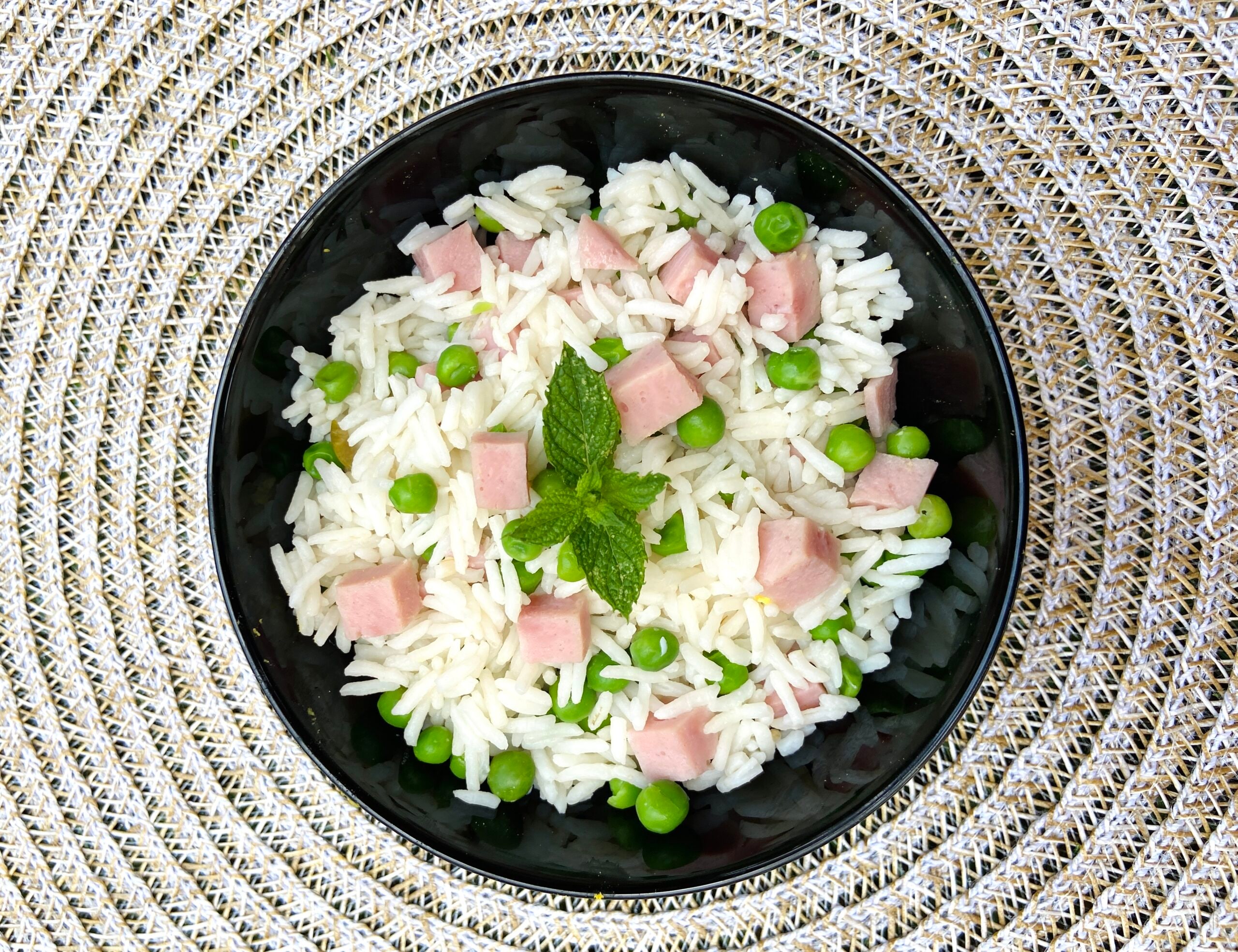 Lichte basmati rijstsalade