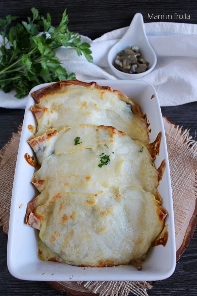 Crespelle met Champignons en Ham