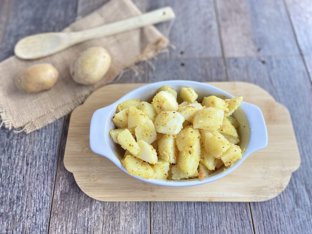 zanderige curry-aardappelen