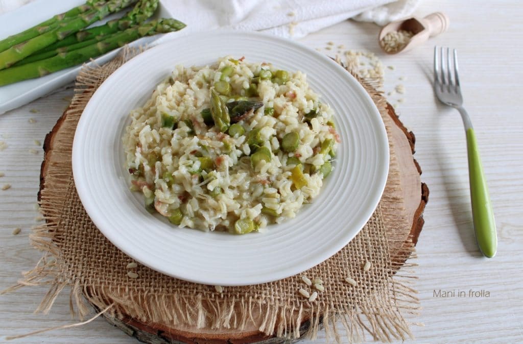 Risotto met Asperges en Speck