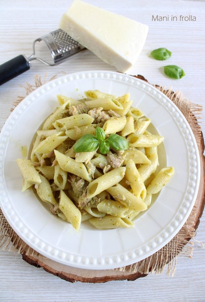 Pasta met Pesto en Tonijn