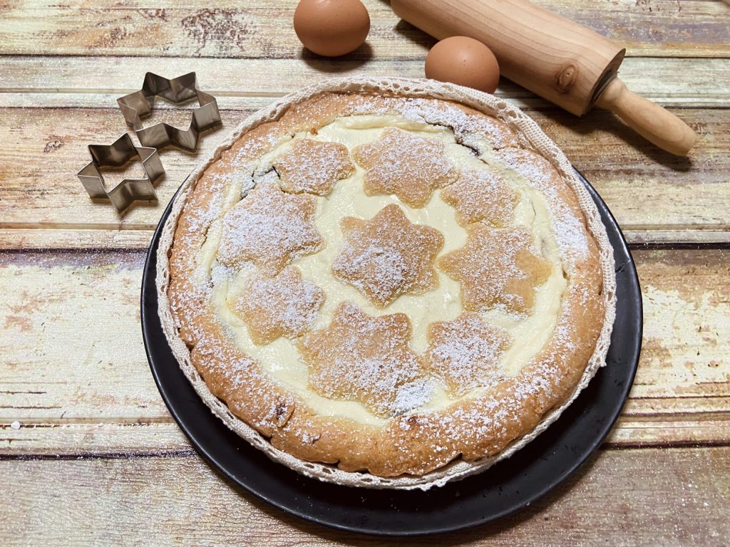 Crostata met ricotta en Nutella
