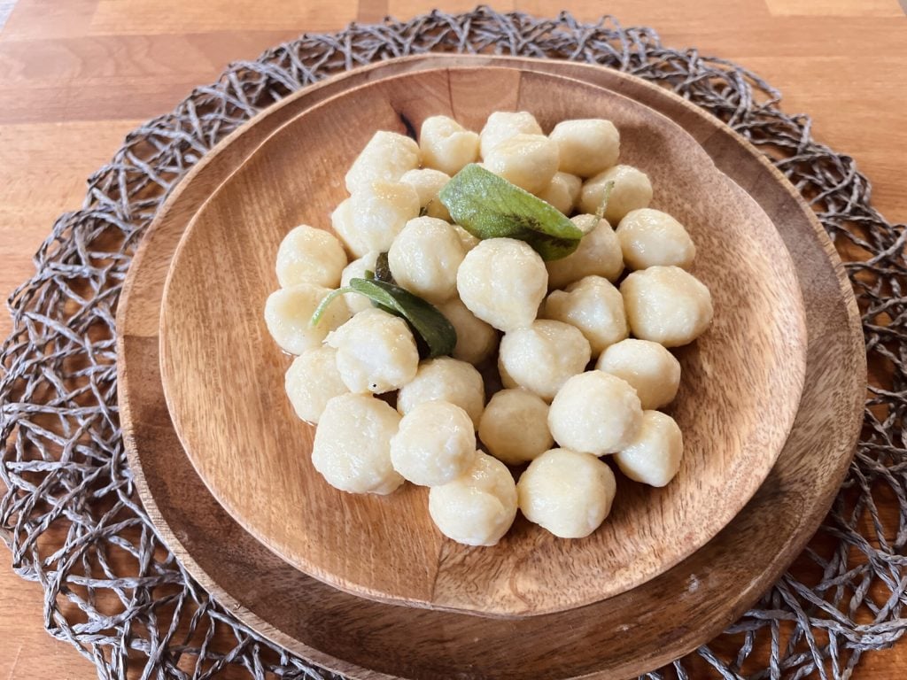 Ricottagnocchi met boter en salie