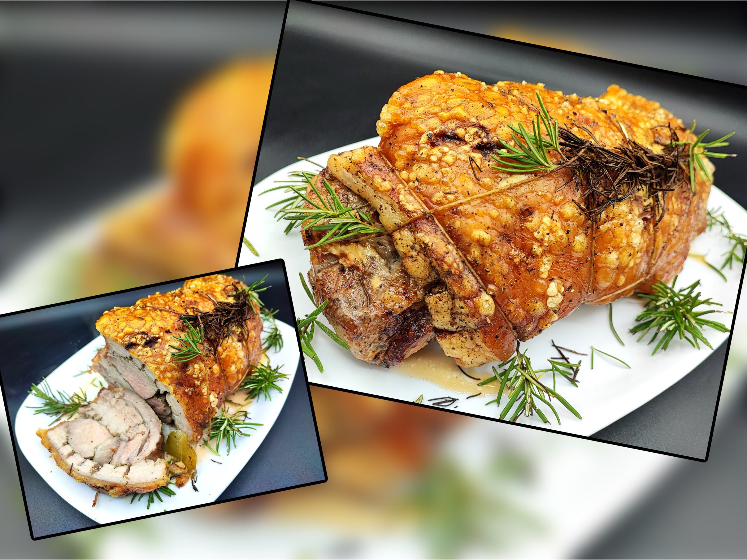 Porchetta in heteluchtfriteuse