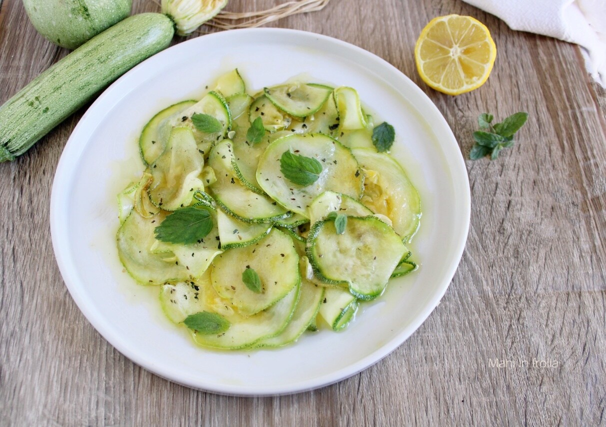 Gemarineerde courgettes