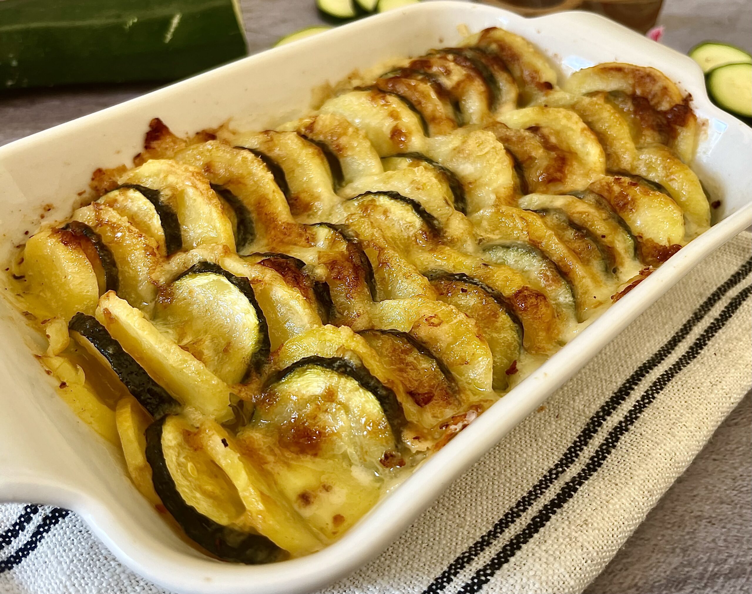 Courgette en aardappelschotel