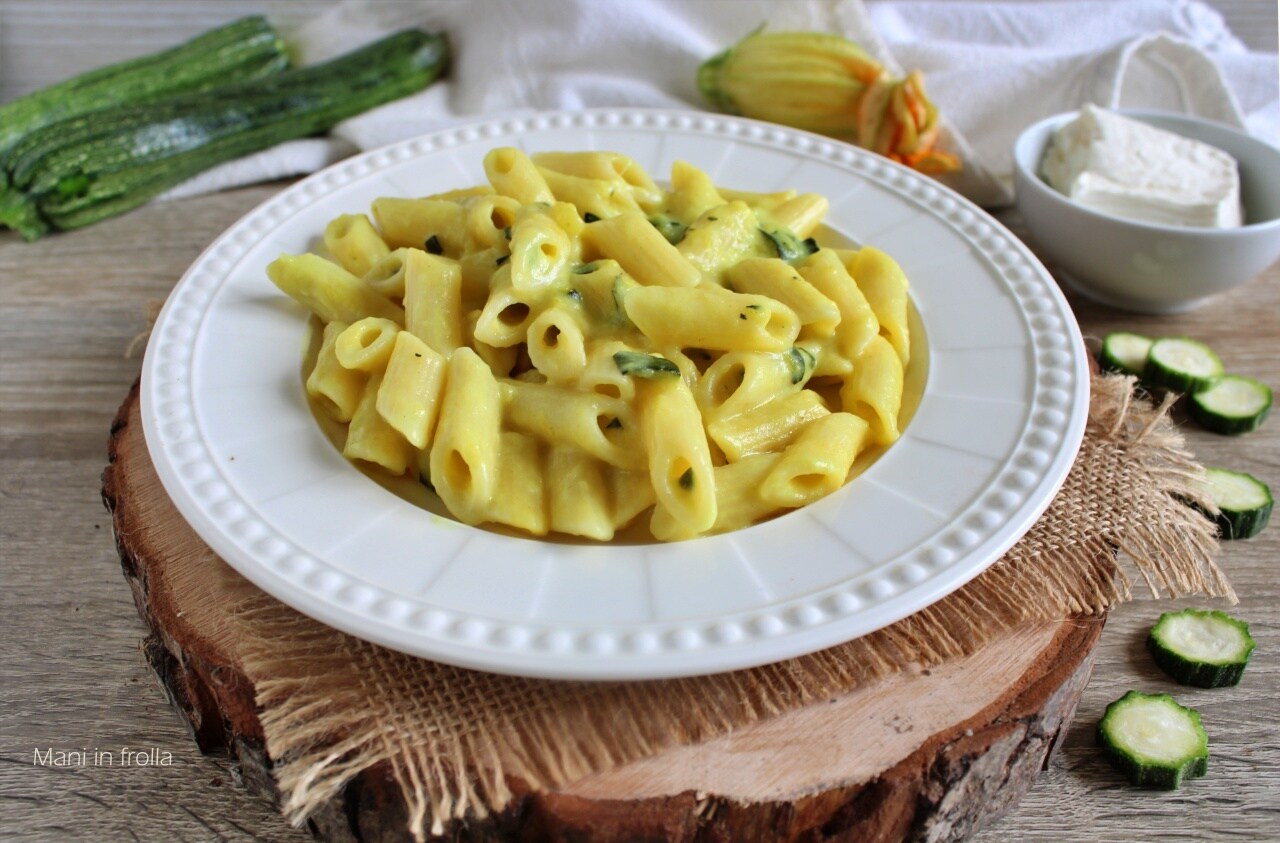 Pasta met Courgettes en Stracchino