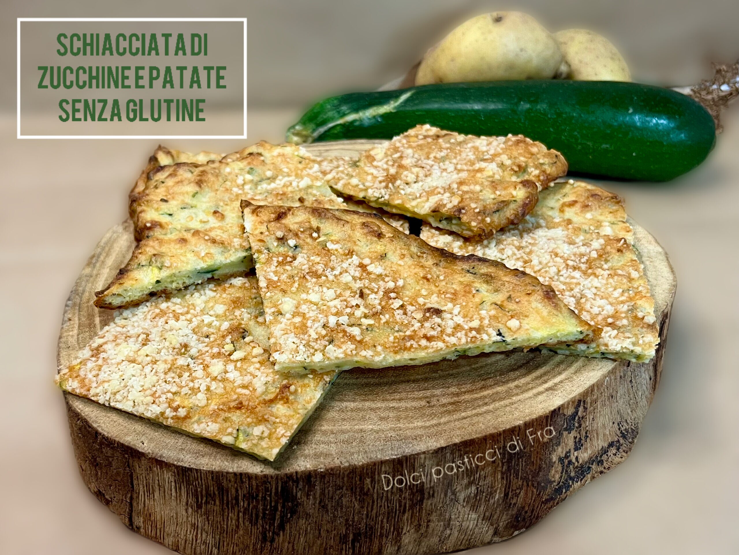 Courgette en aardappel platbrood zonder gluten