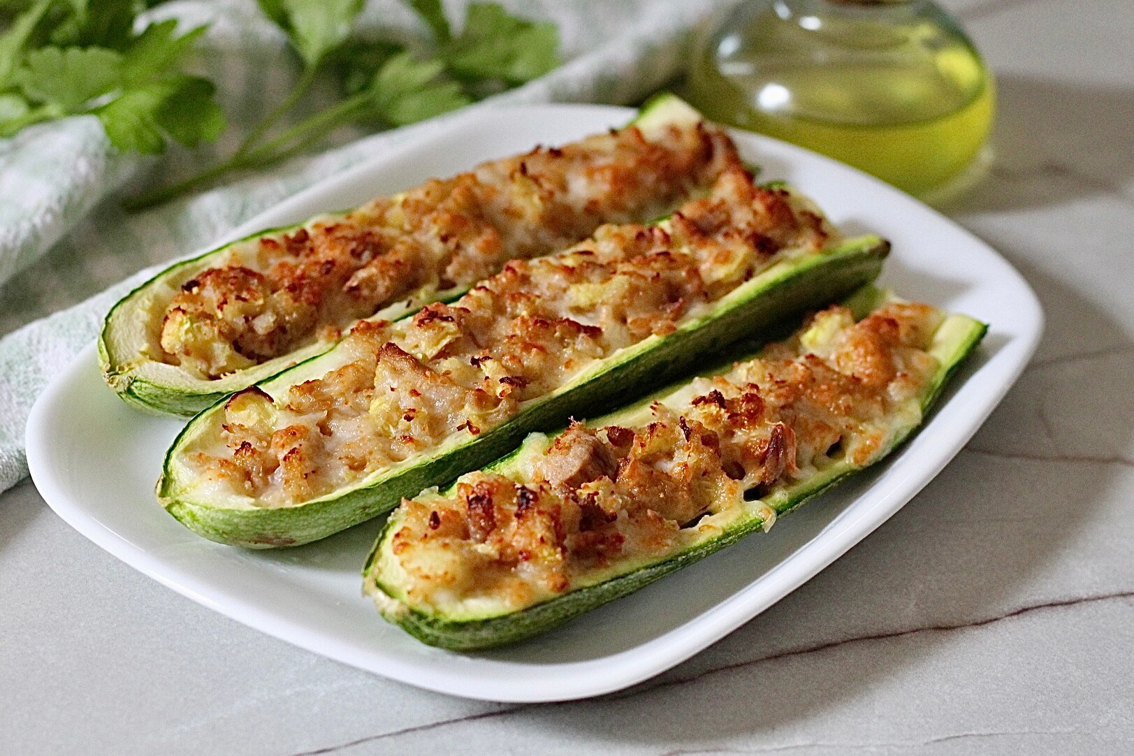 Gevulde courgettes met tonijn, zero verspilling en maximale opbrengst!