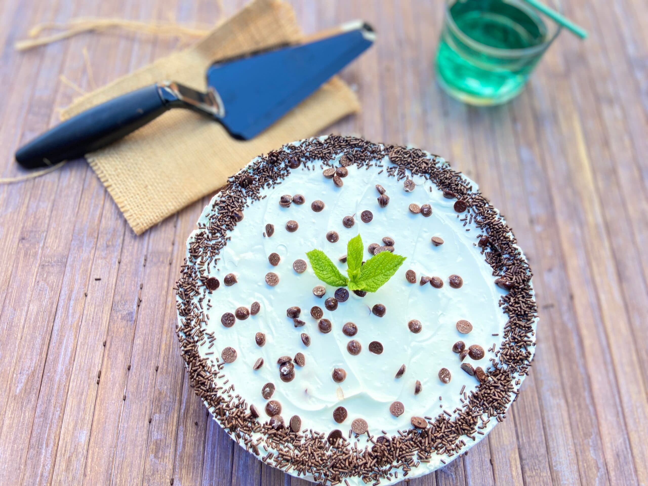 Munt en chocolade cheesecake met de Bimby