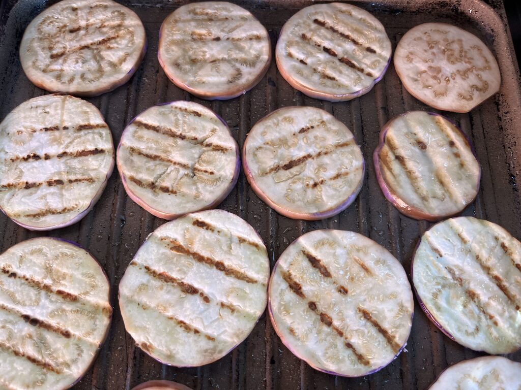 gegrilde aubergines
