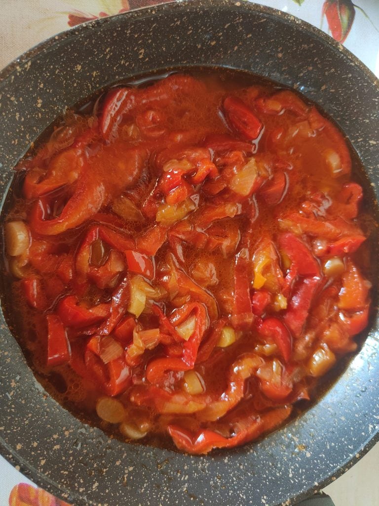 Lasagne uit de oven met paprika's