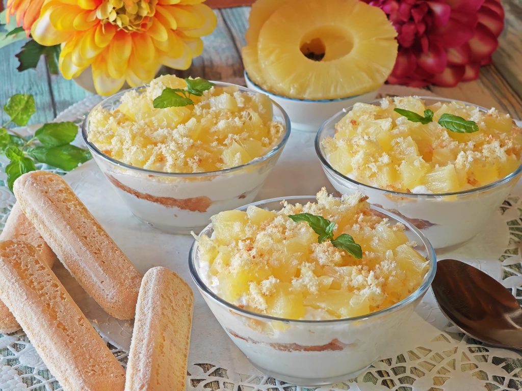 Ananas tiramisu in porties