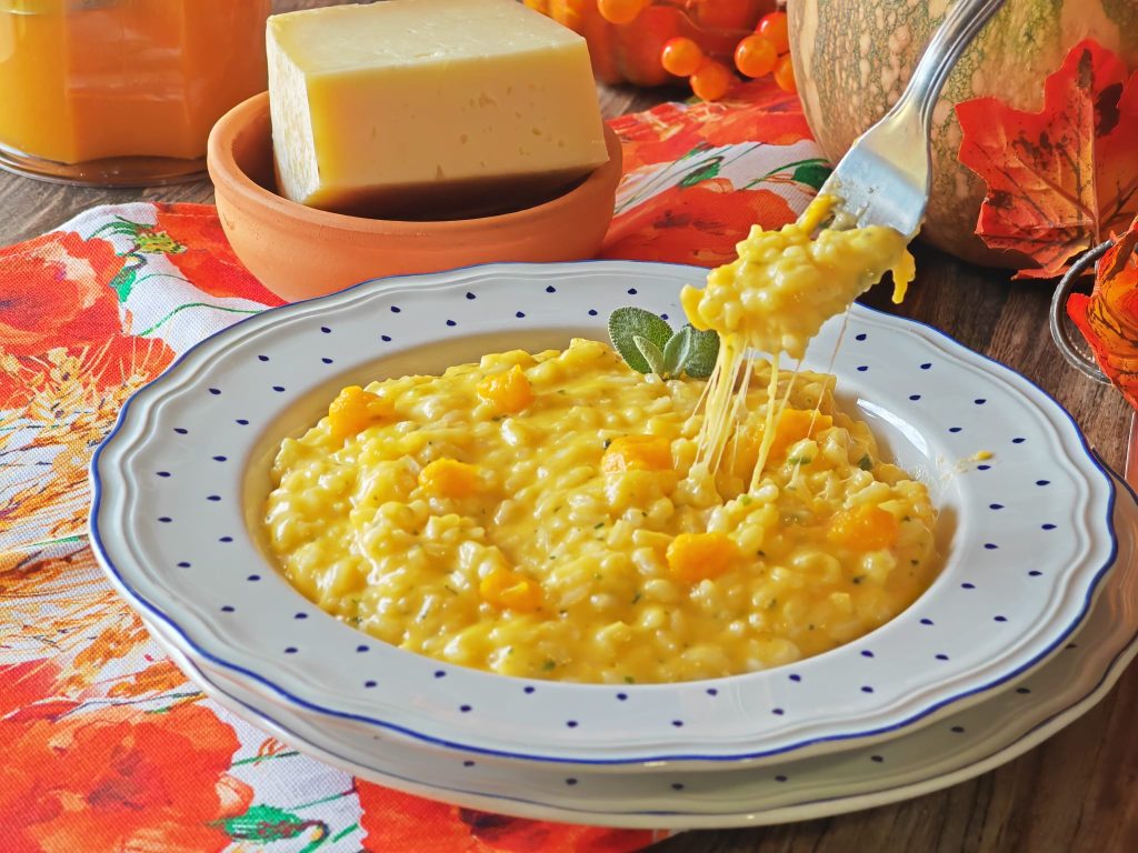 Pompoen en Toma Risotto