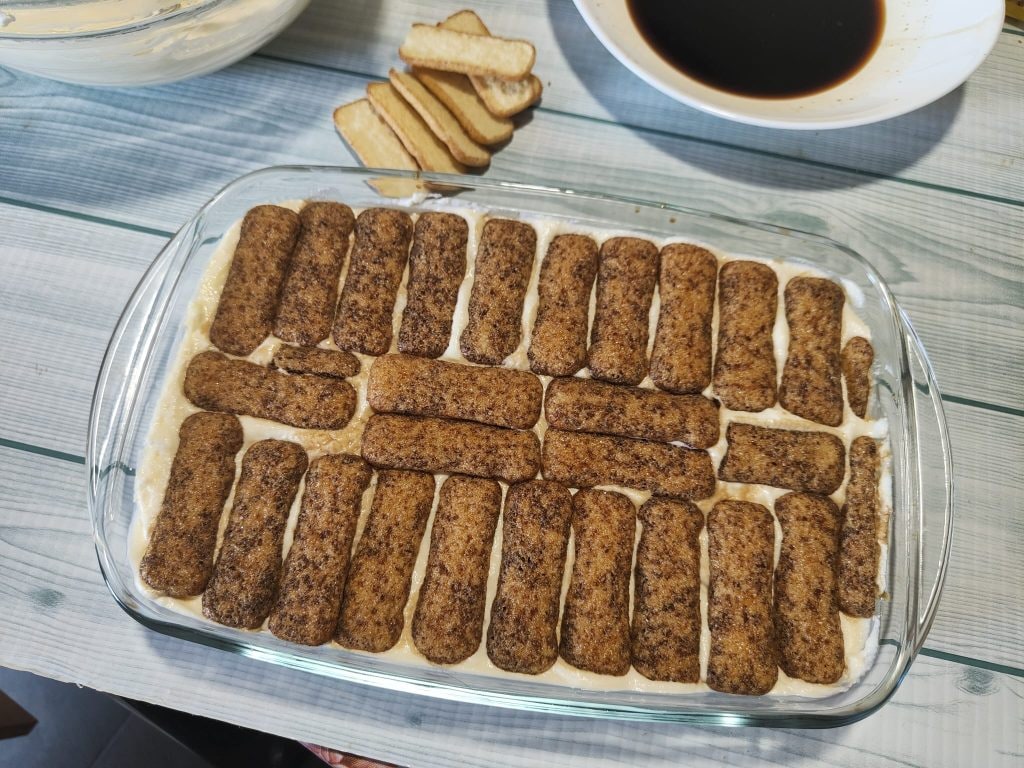 Tiramisu met slagroom