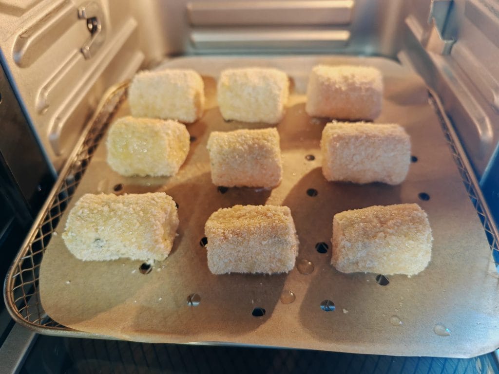 Aardappelkroketten in de heteluchtfriteuse
