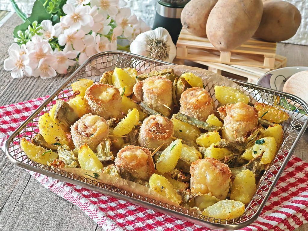 Kiprolletjes met aardappelen