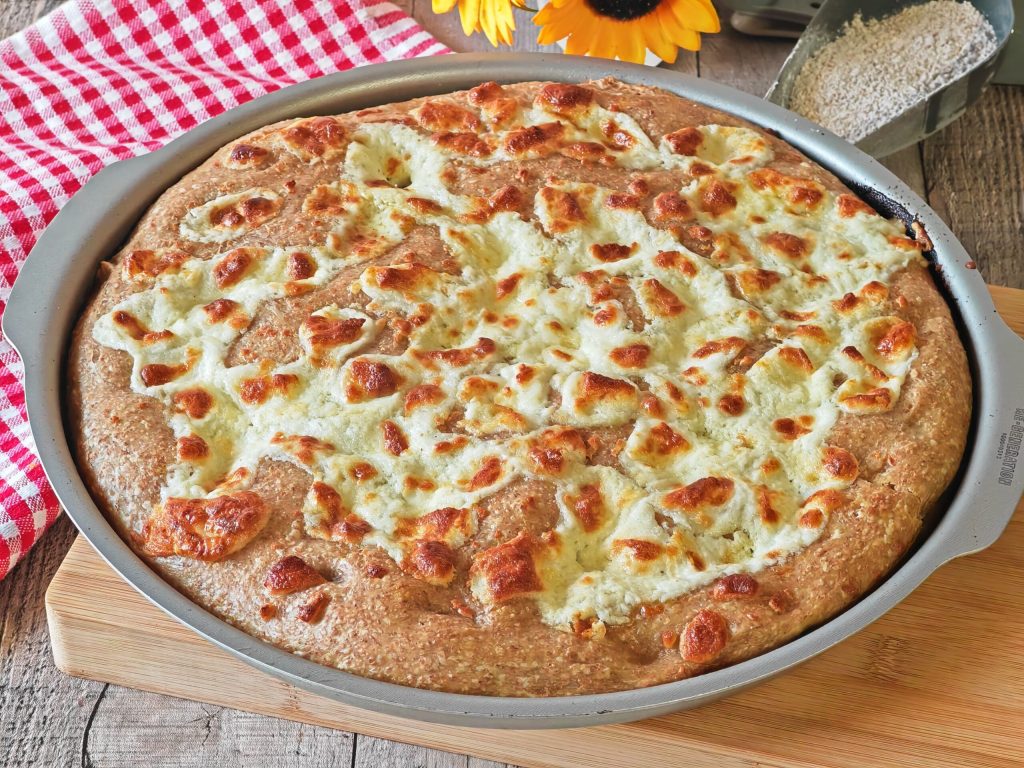 Volkoren focaccia met stracchino