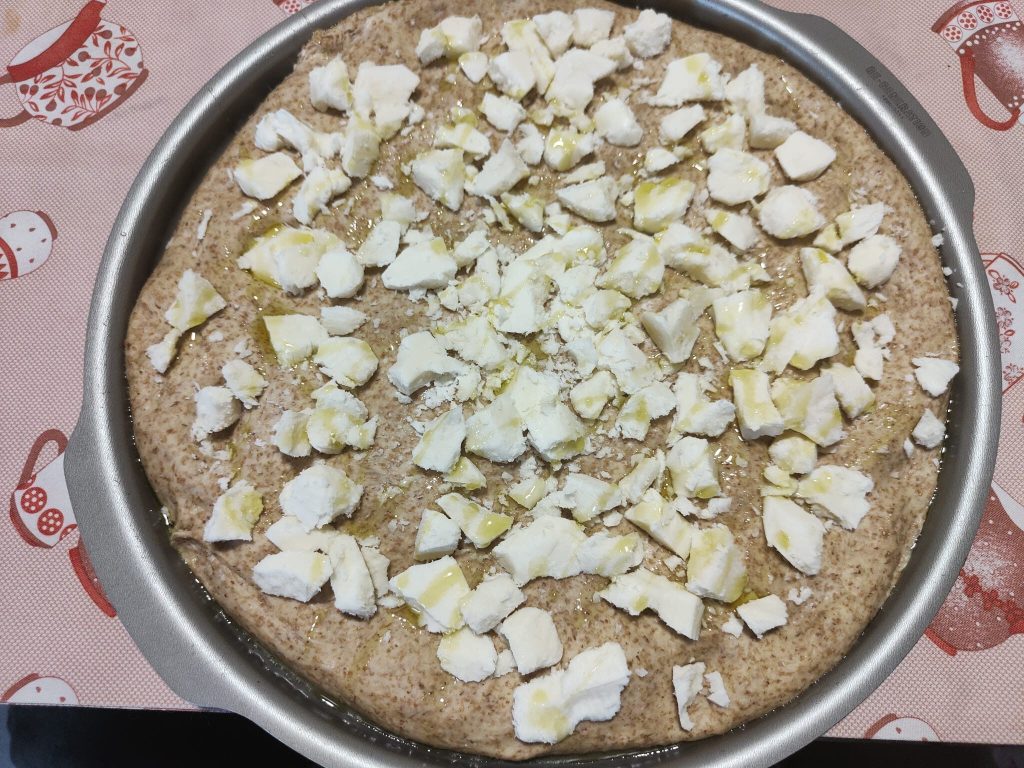 Volkoren focaccia met stracchino