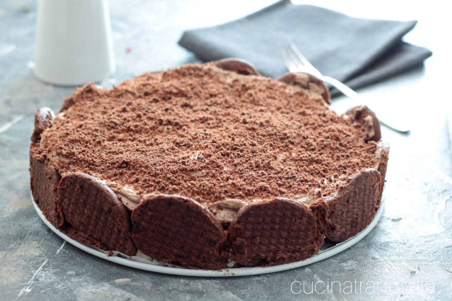 No-bake cake met Gocciole