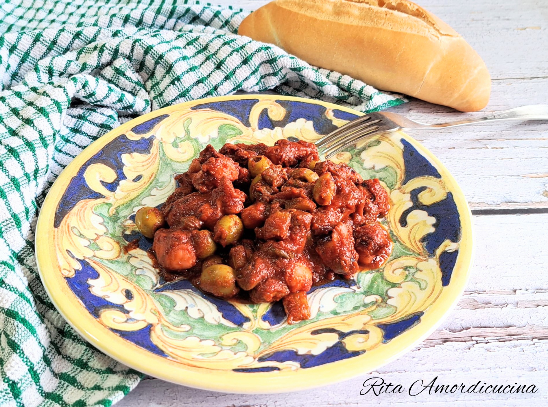 Gestoofd van calamari of reuzeninktvissen