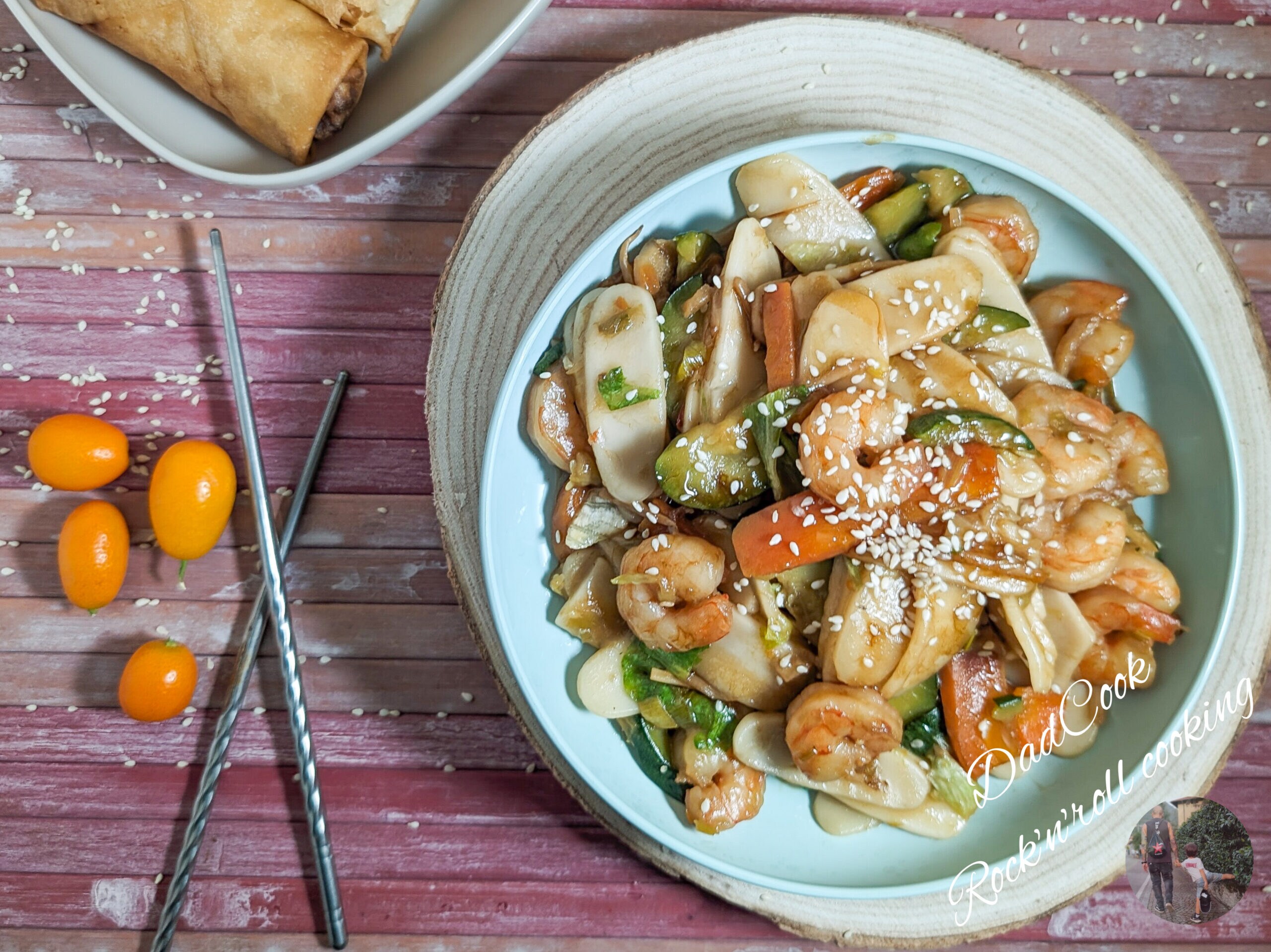 Rijstgnocchi met garnalen en groenten: de truc van Chinese restaurants om ze perfect en smaakvol te koken.