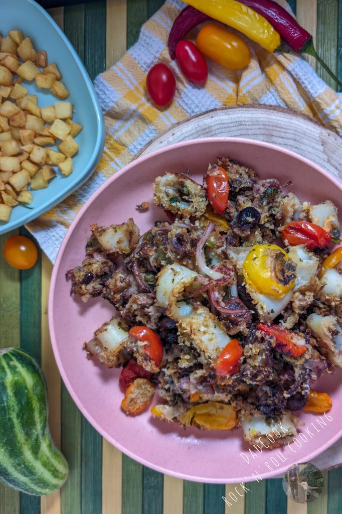 Mediterrane in de oven gebakken inktvis: een lichte en smakelijke vis hoofdgerecht