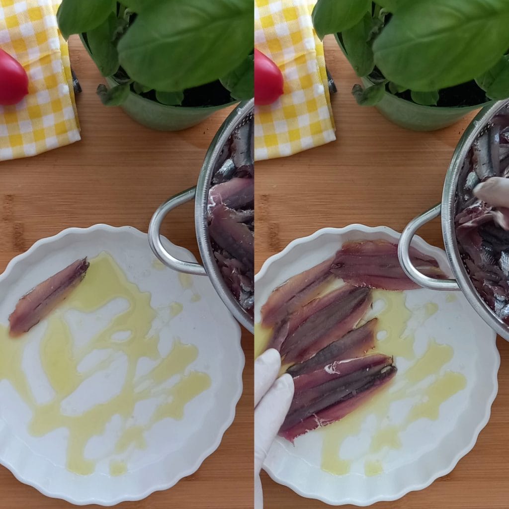 Ansjovis in ovenschaal