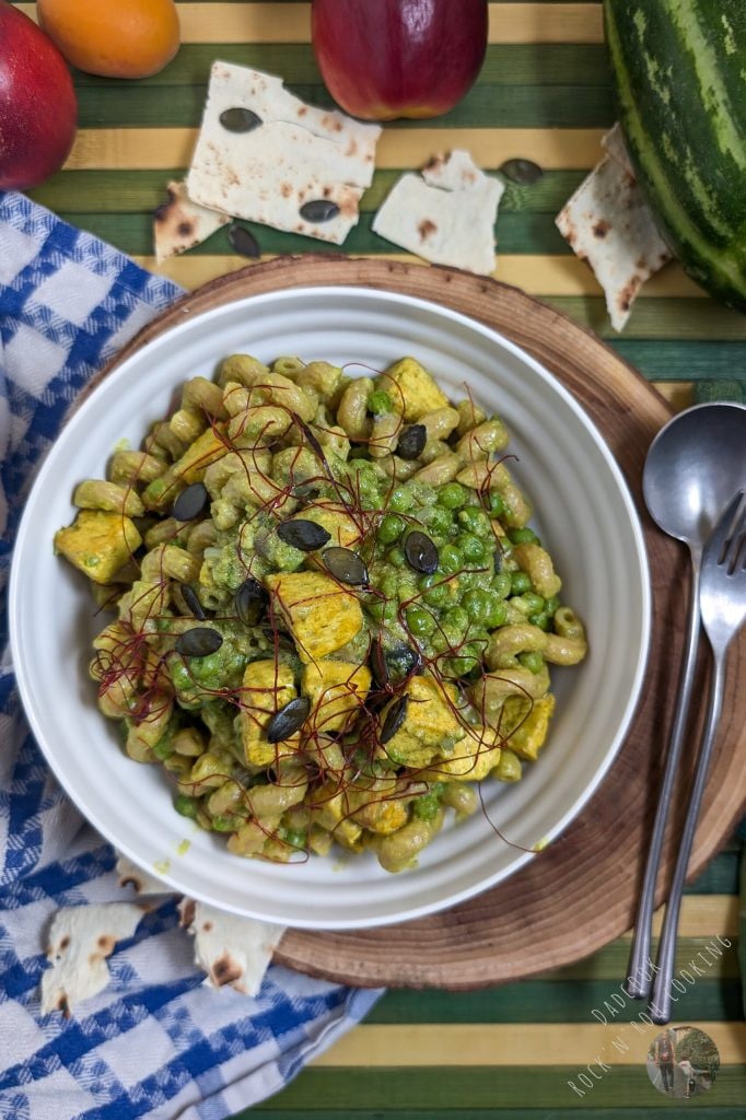 Romige veganistische pasta met erwten: Eenvoudig en smaakvol recept