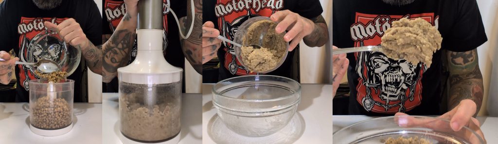 Cotechino in bladerdeeg met zoetzure linzen