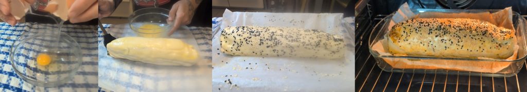 Cotechino in bladerdeeg met zoetzure linzen