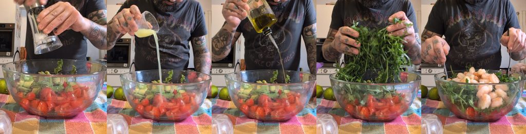 Garnalensalade met limoen en avocado: eenvoudig en snel recept